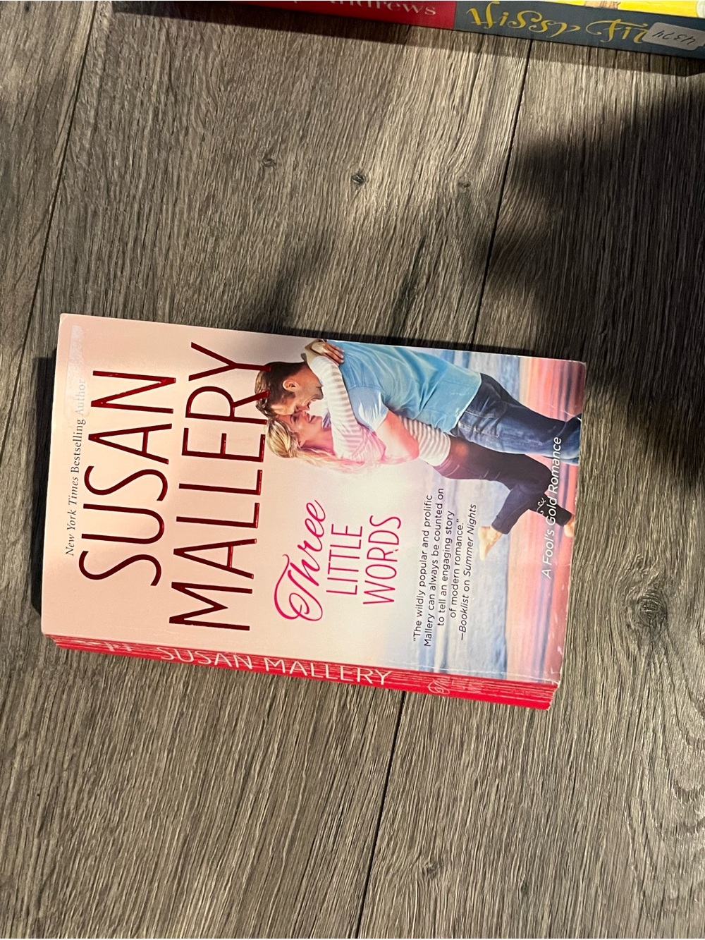 Susan Mallery "Three Little Words" Paperback Romance - Pink/Blue Cover